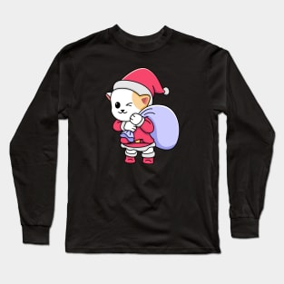 christmas cat Long Sleeve T-Shirt